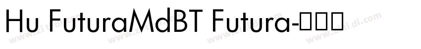 Hu FuturaMdBT Futura字体转换